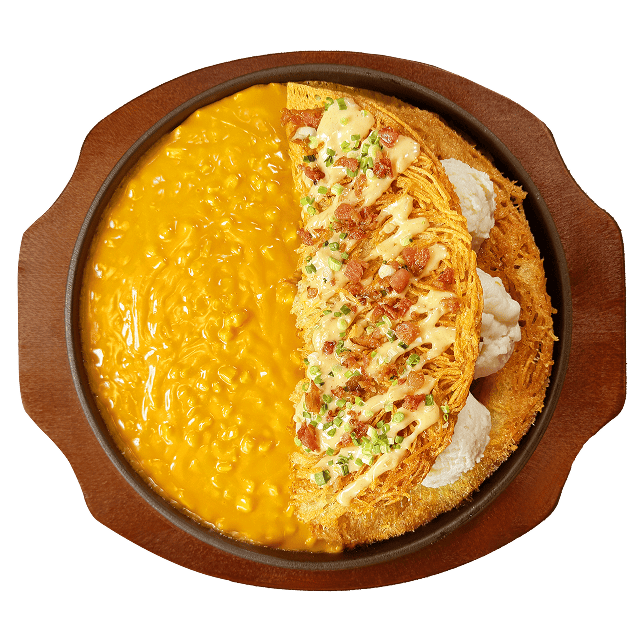 아리계곡 메뉴 뽀글치즈감자전